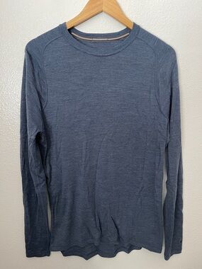 Smartwool blue base layer long sleeve shirt L